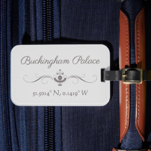 Buckingham Palace Latitude and Longitude  Luggage Tag