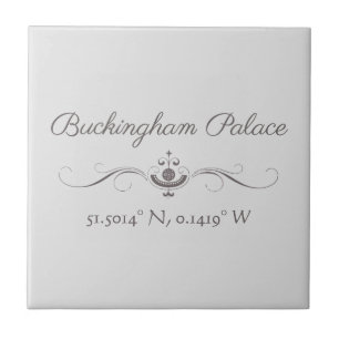 Buckingham Palace Latitude and Longitude  Tile