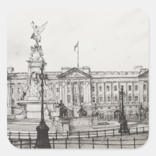 Buckingham Palace London.2006 Square Sticker