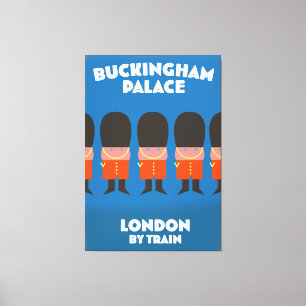 Buckingham Palace London by train Canvas Print