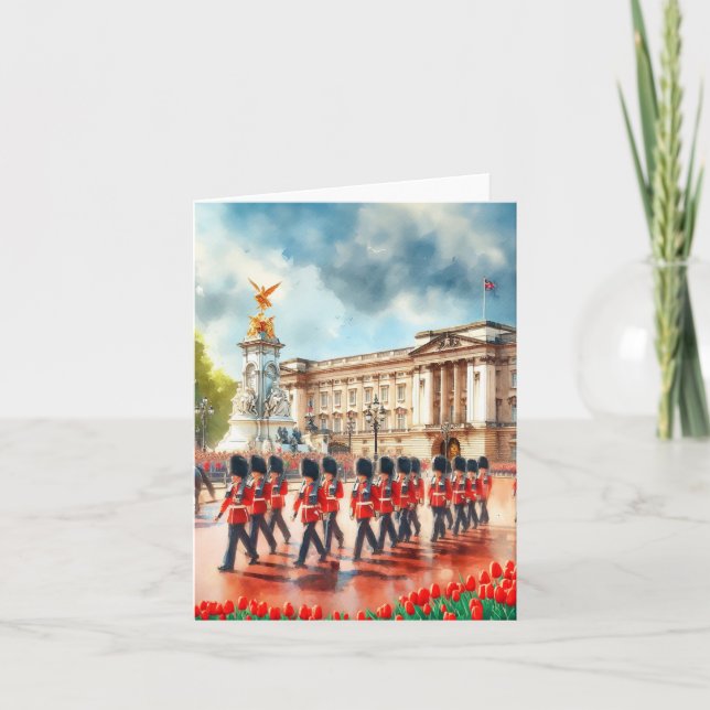 Buckingham Palace London England Watercolor Card (Front)