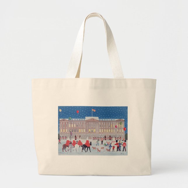 Buckingham Palace London Large Tote Bag (Front)