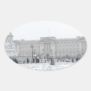 Buckingham Palace London Oval Sticker