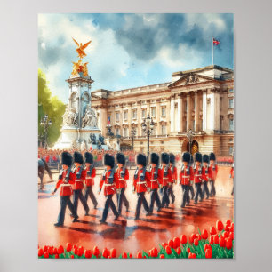 Buckingham Palace London Watercolor Poster