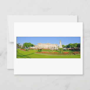 Buckingham Palace panorama, London UK Postcard