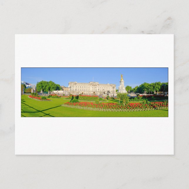 Buckingham Palace panorama, London UK Postcard (Front)