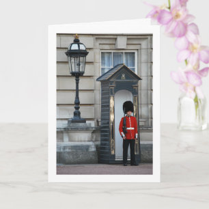 Buckingham Palace Queen's Guard at Sentry Box Card