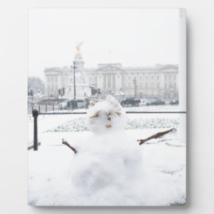 Buckingham Palace snowman London Plaque
