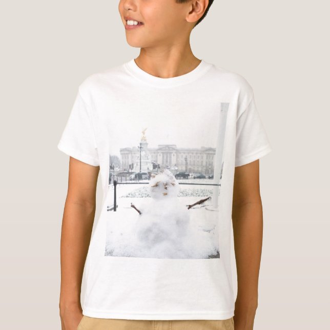 Buckingham Palace snowman London T-Shirt (Front)
