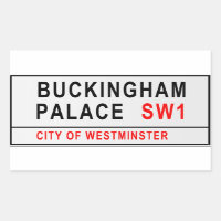Buckingham Palace Street Sign London Old Style