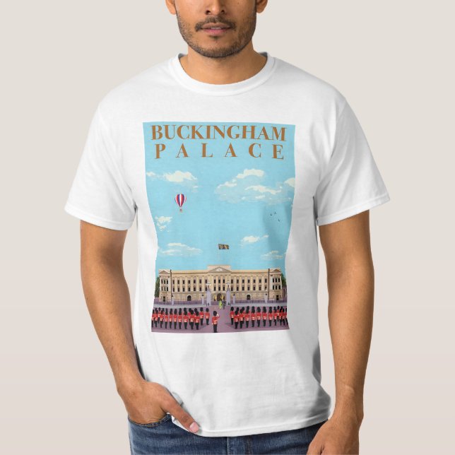 " Buckingham Palace Vintage Prin" T-Shirt (Front)