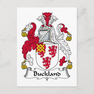 Buckland Family Crest Postcard