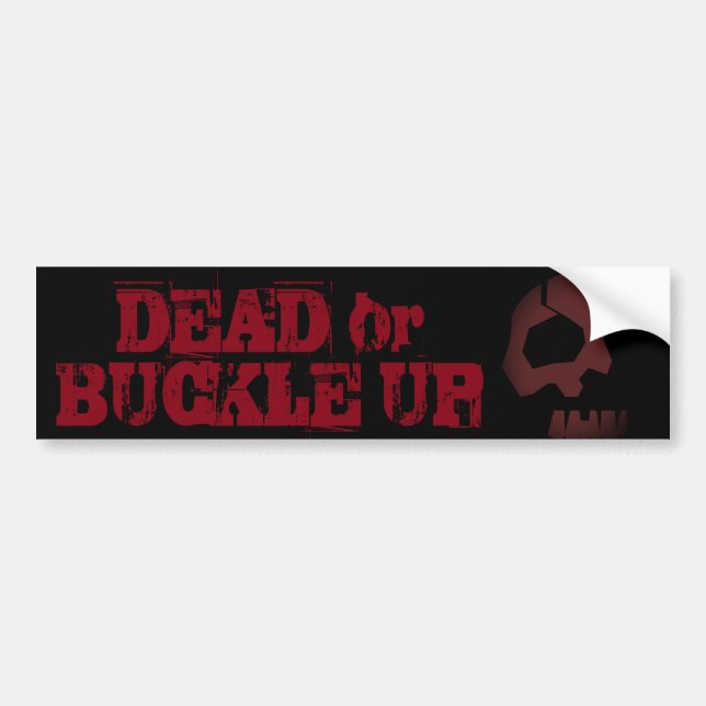 BUCKLE UP BUMPER STICKER (Front)