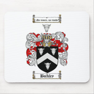 BUCKLEY FAMILY CREST -  BUCKLEY COAT OF ARMS MOUSE MAT