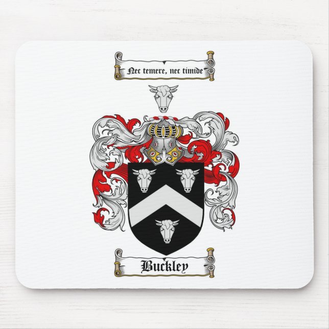 BUCKLEY FAMILY CREST -  BUCKLEY COAT OF ARMS MOUSE MAT (Front)