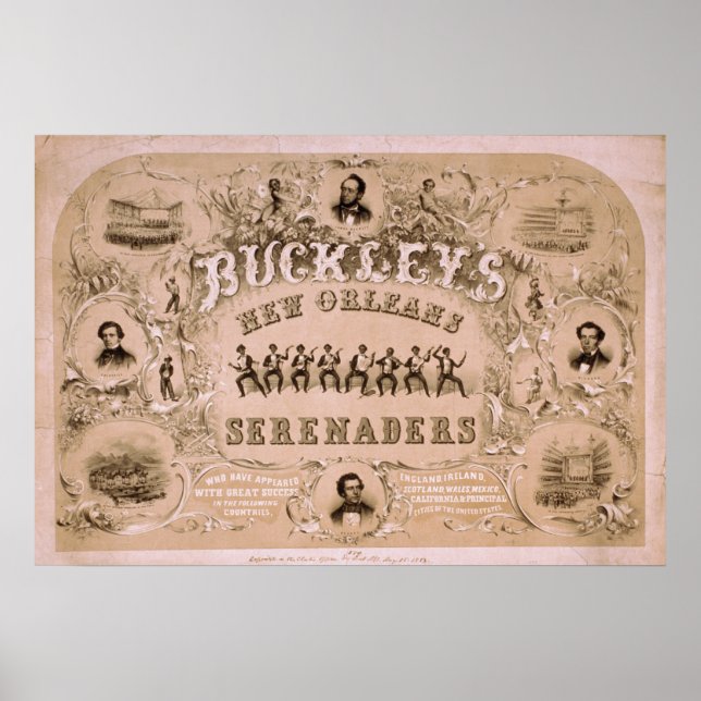 BUCKLEY'S NEW ORLEANS Serenaders VAUDEVILLE Poster (Front)