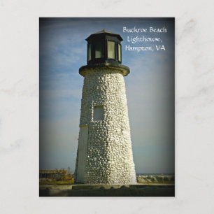 Buckroe Beach Lighthouse Hampton, VA Postcard