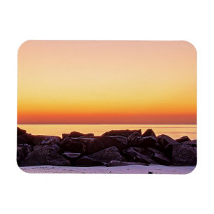 Buckroe Beach Sunrise Flexible Photo Magnet