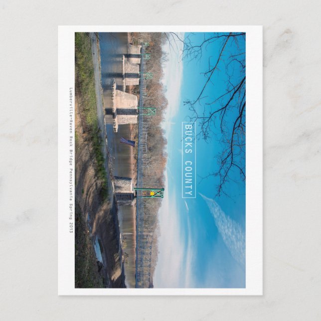 Bucks County. Postcard (Front)