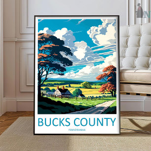 Bucks County Travel Print Wall Art Bucks County Wa