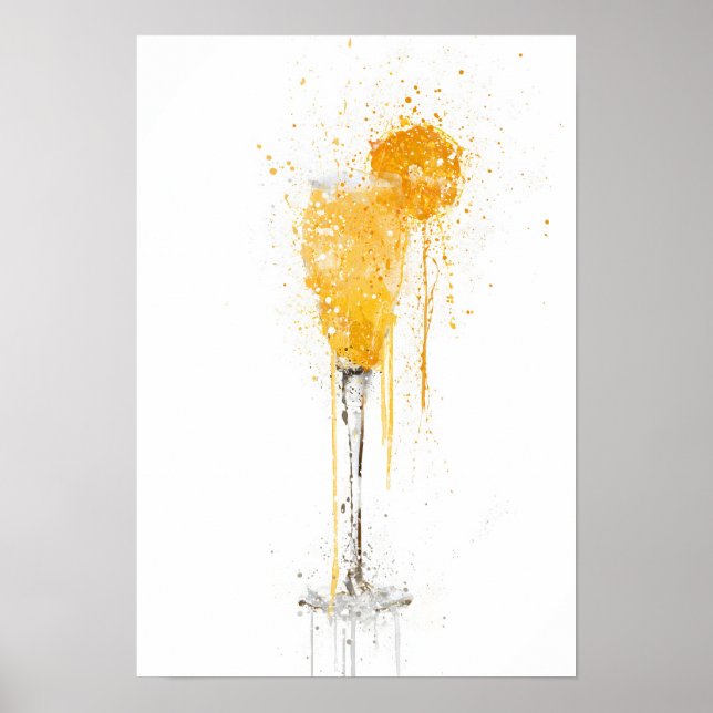 Bucks Fizz Cocktail Poster (Front)