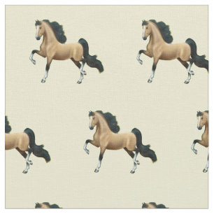 Buckskin American Saddlebred Horse Fabric