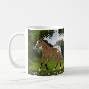 Buckskin Appaloosa Spotted Horse Western Art Coffee Mug