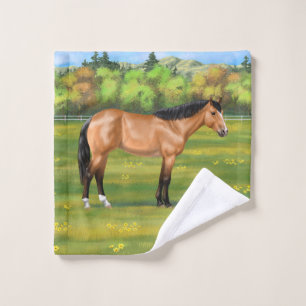 Buckskin Dun Quarter Horse Bath Towel Set