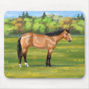 Buckskin Dun Quarter Horse Mouse Mat