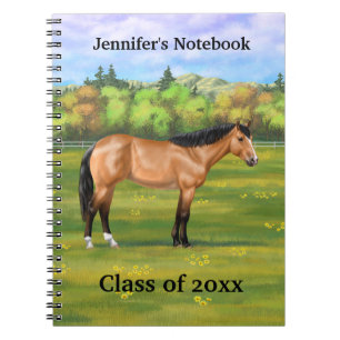 Buckskin Dun Quarter Horse Notebook