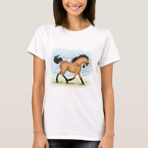 Buckskin Horse Educational Equine Anatomy T-Shirt