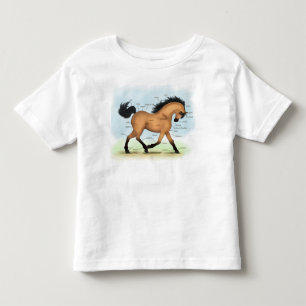 Buckskin Horse Educational Equine Anatomy Toddler T-Shirt