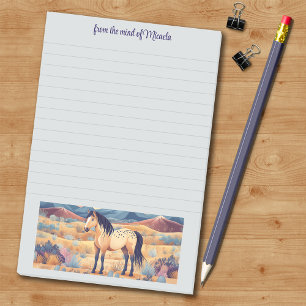 Buckskin Horse Girl Desert Personalised Slogan Post-it Notes