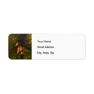 Buckskin Horse in the Forest - Address Labels