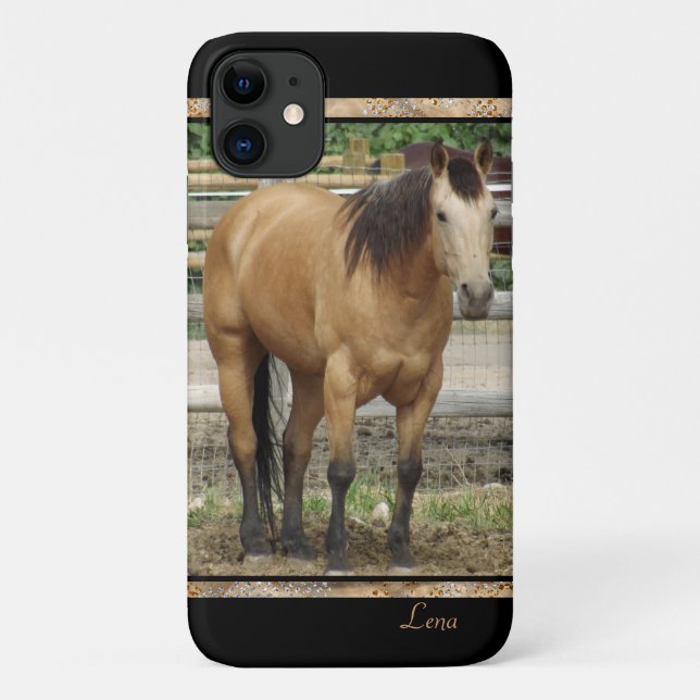 Buckskin Horse Photograph Case-Mate iPhone Case (Back)