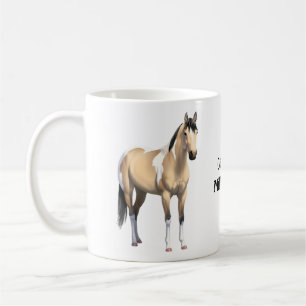 Buckskin Pinto Dun Paint Horse Staillion Coffee Mug