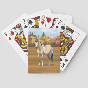Buckskin Pinto Dun Paint Horse Staillion Playing Cards