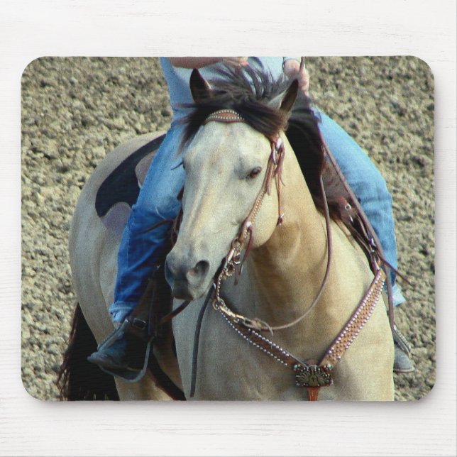 Buckskin Rodeo Horse Mouse Mat (Front)