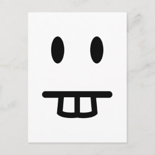 Bucktooth Face Postcard