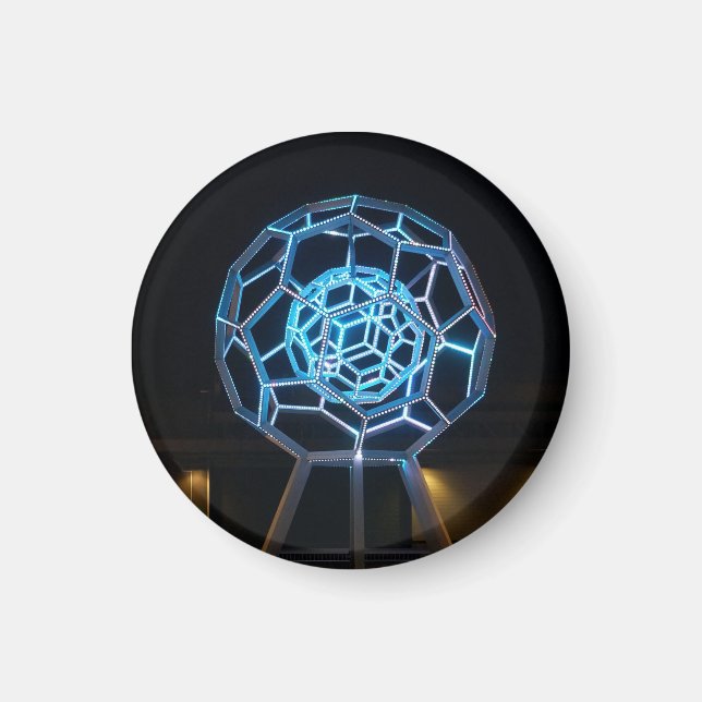 Buckyball Sculpture #6 Magnet (Front)