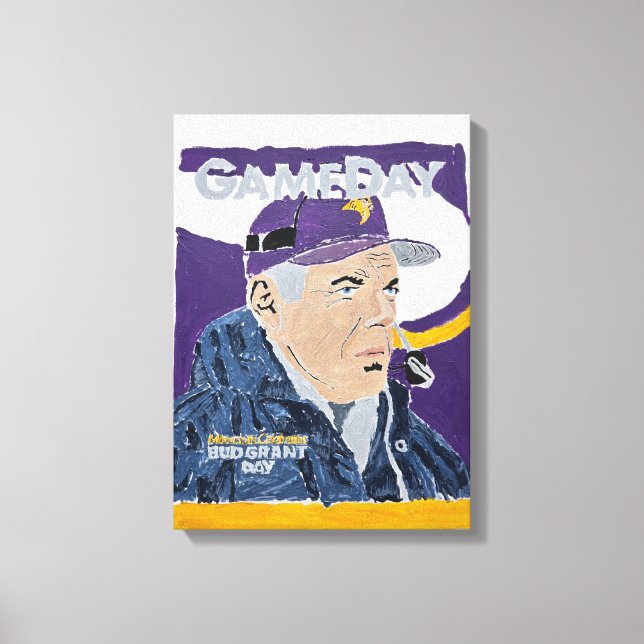 Bud Grant Canvas Print (Front)