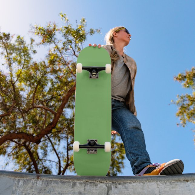Bud green (solid colour)  skateboard (Outdoor 1)