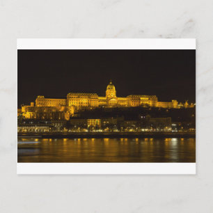 Buda Castle Hungary Budapest at night Postcard