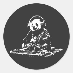 Buda Panda Classic Round Sticker