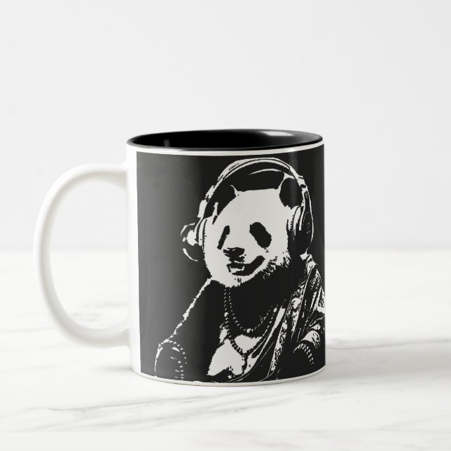 Buda Panda Two-Tone Coffee Mug (Left)