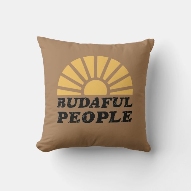 Budaful Buda Texas Beautiful People Pillow (Front)