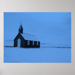 Búðakirkja Iceland Poster