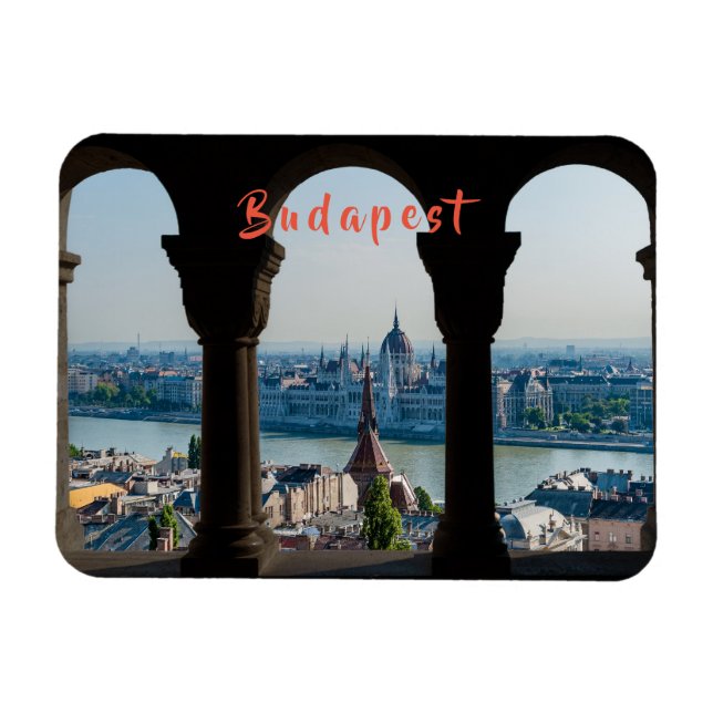 Budapest and hungarian parliament magnet (Horizontal)