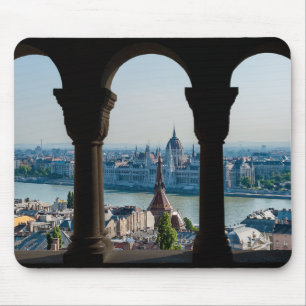 Budapest and hungarian parliament mouse mat