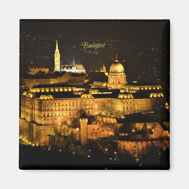 Budapest at Night Magnet (Front)